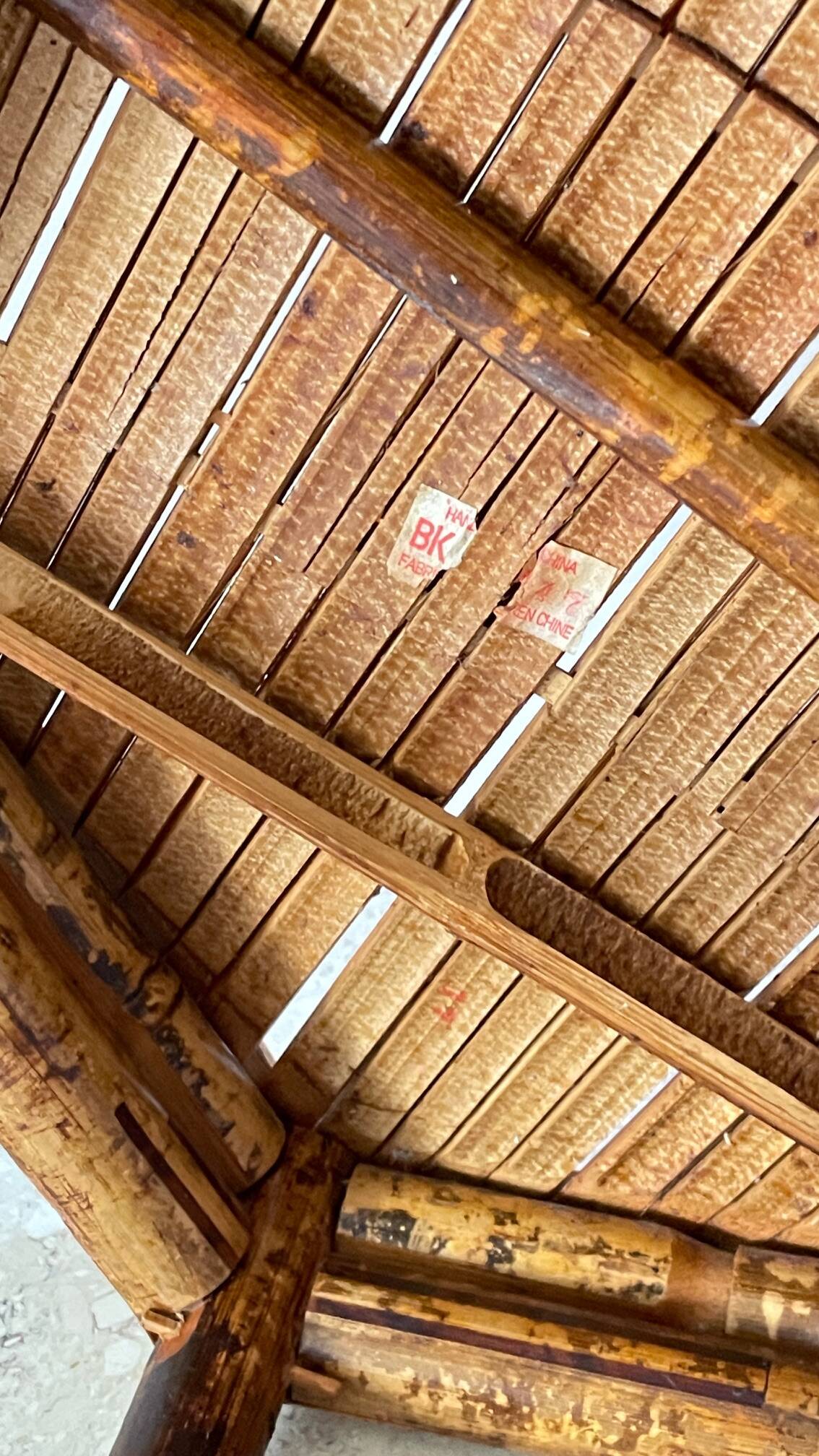 Vintage bamboo coffee table