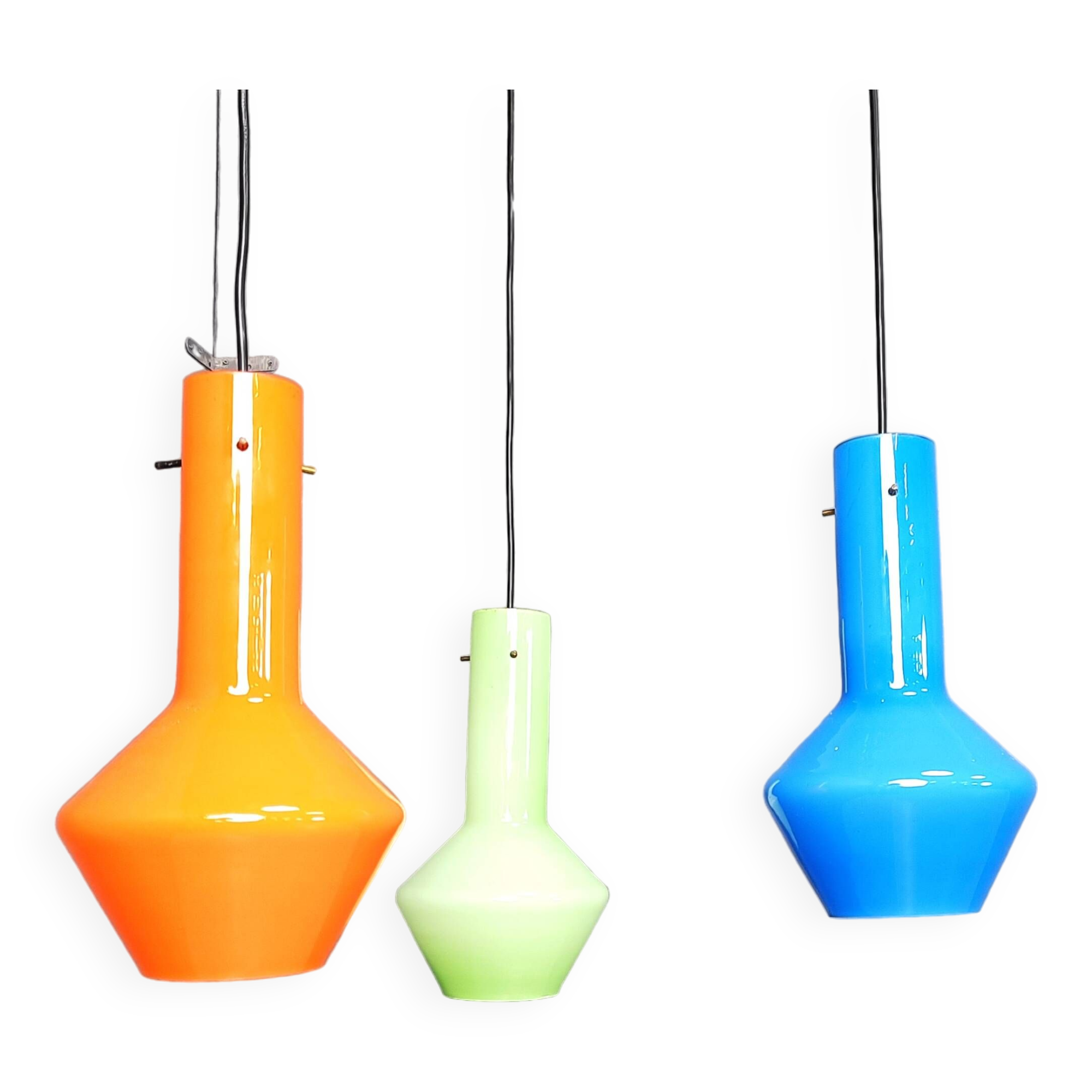 Vintage italian murano glass chandelier, 1960s