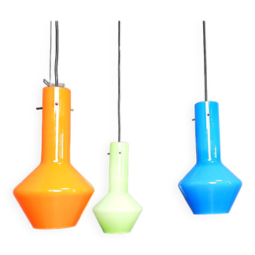 Vintage italian murano glass chandelier, 1960s