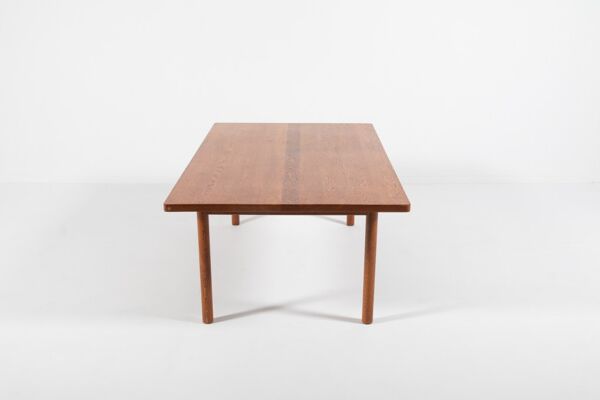 Table basse danoise en chêne massif, années 1960