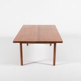 Table basse danoise en chêne massif, années 1960
