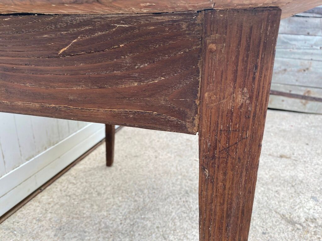 Solid wooden farm table with 1 drawer
