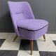 Purple wool chair 1960s