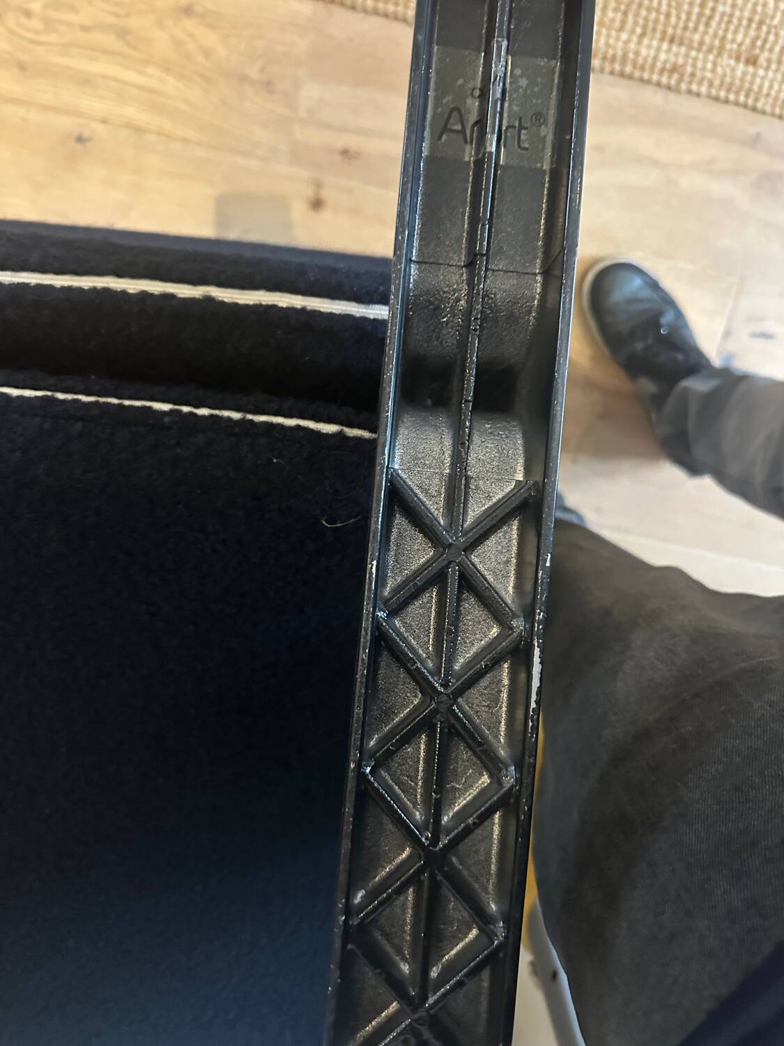 Pierre Paulin Concorde armchair in new terry fabric