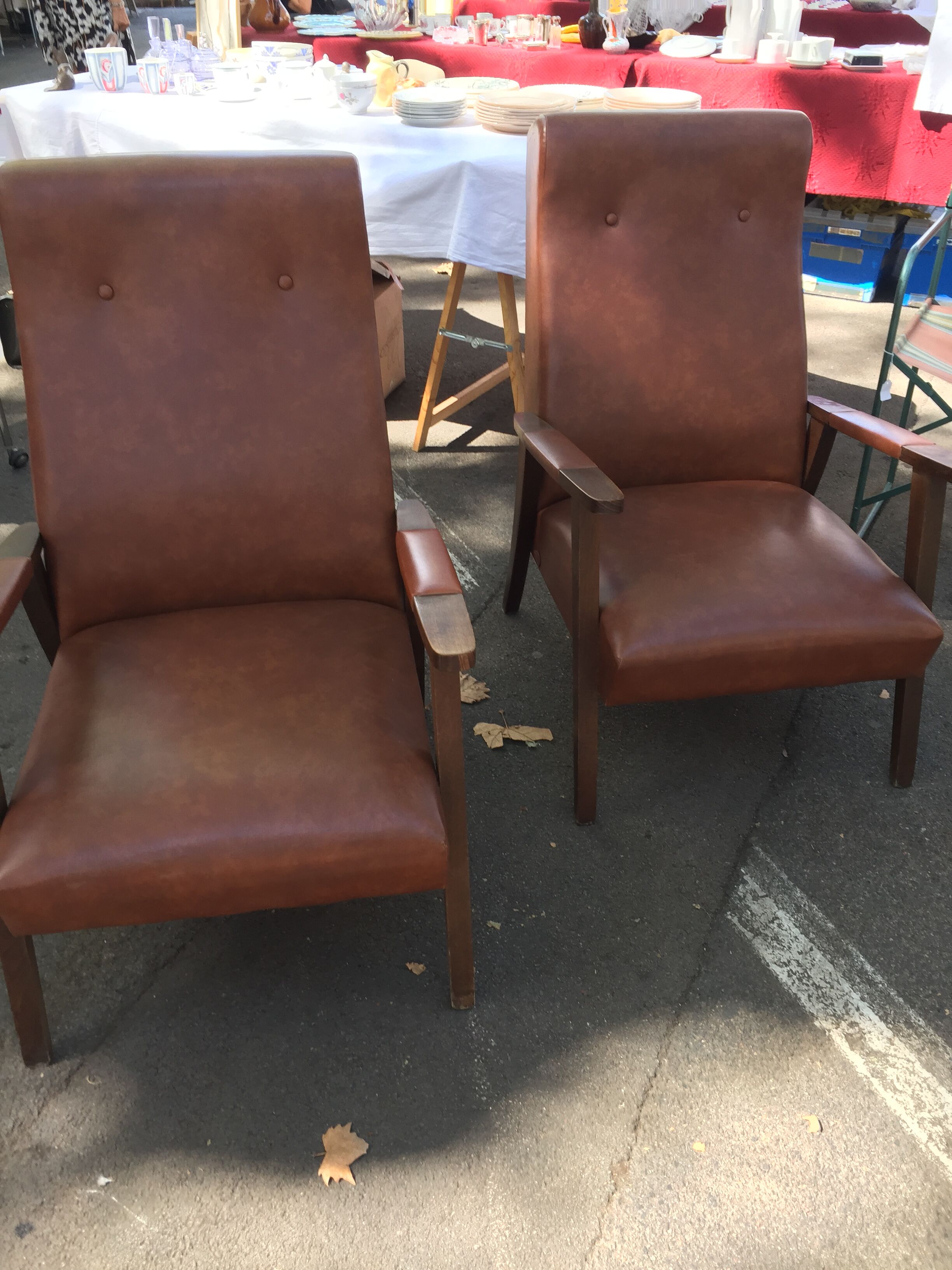 Paire de fauteuils 1950/1960