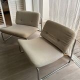 Pair of vintage lounge chairs DUX International from the 60s-70s.
