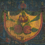 Old hand-painted mallet – Central Europe (circa 1850)