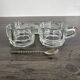 Art Deco Condiment Set in Moulded Crystal
