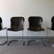 Set of 4 chairs C2 for Cidue, Italy, 1970.