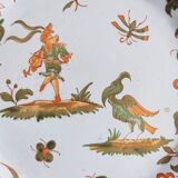 Hand-painted earthenware plate