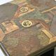 Pair of vintage Kneipp side tables with sculptural tops in mixed materials, 1970s