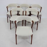 6 chairs in sheepskin fabric upholstery denmark