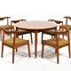 Chaises Cowhorn  et table par Svend Aage Madsen