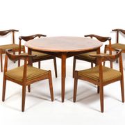 Rare Cowhorn Chairs / Table-Set by Svend Aage Madsen