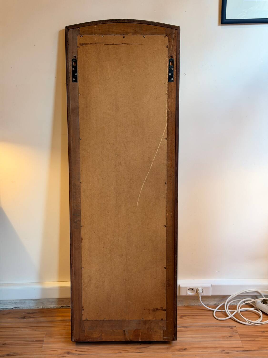 Scandinavian teak full-length mirror from the 1960s.