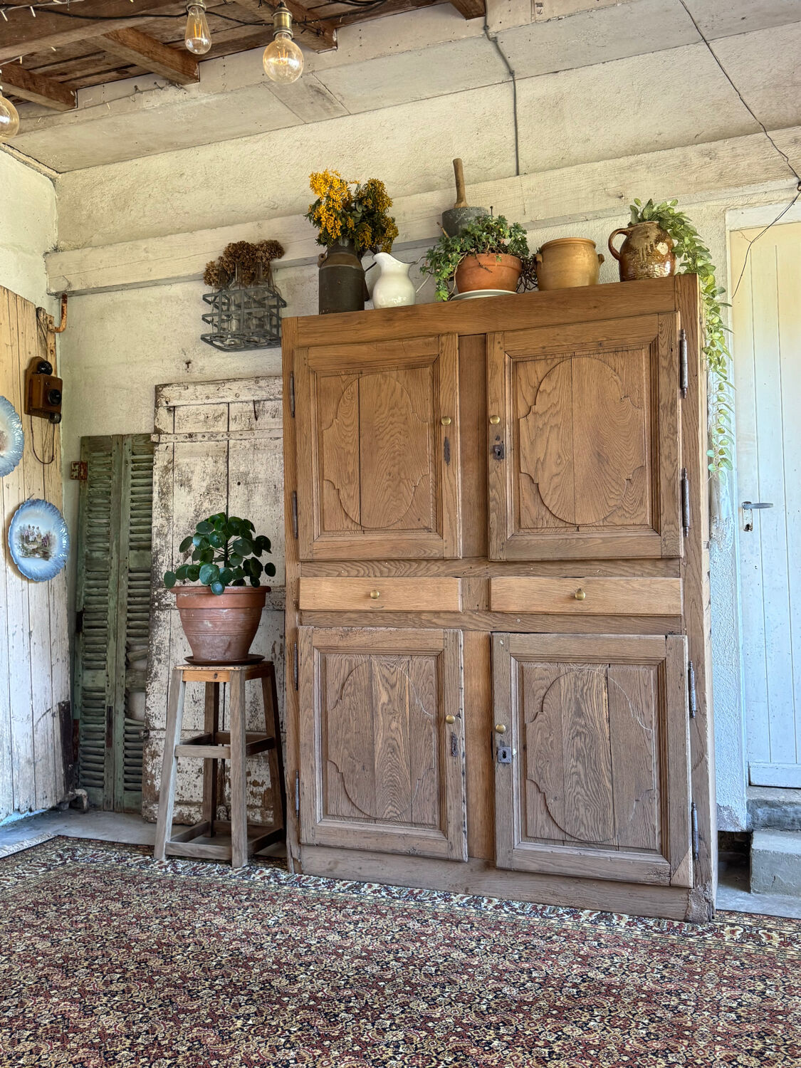 The rustic oak dresser