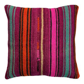 Housse de coussin kilim turc vintage 40 x 40 cm