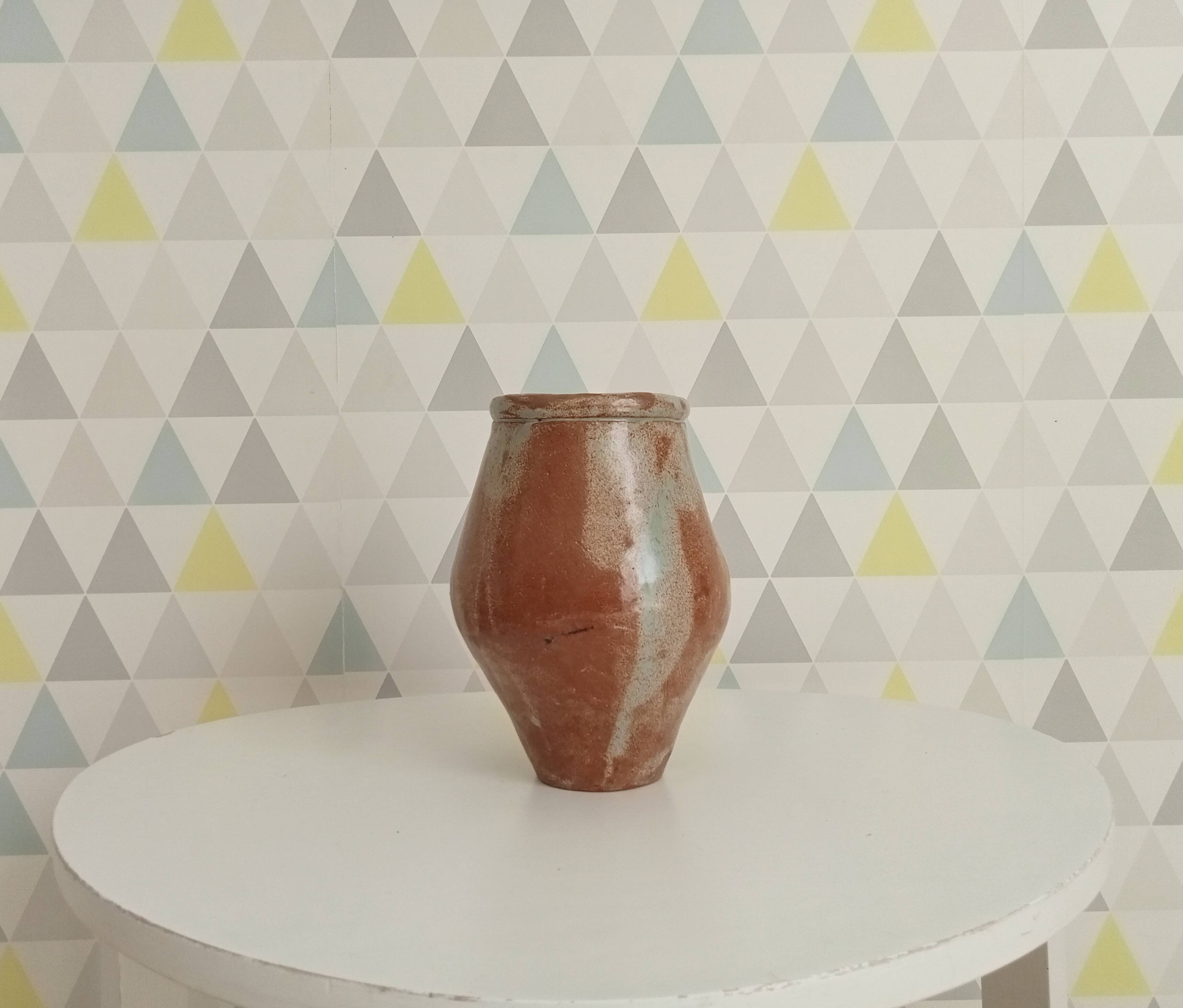 Glazed stoneware vase from the 70s