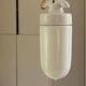 pair of porcelain and opaline pendant lights - Denmark 1950s