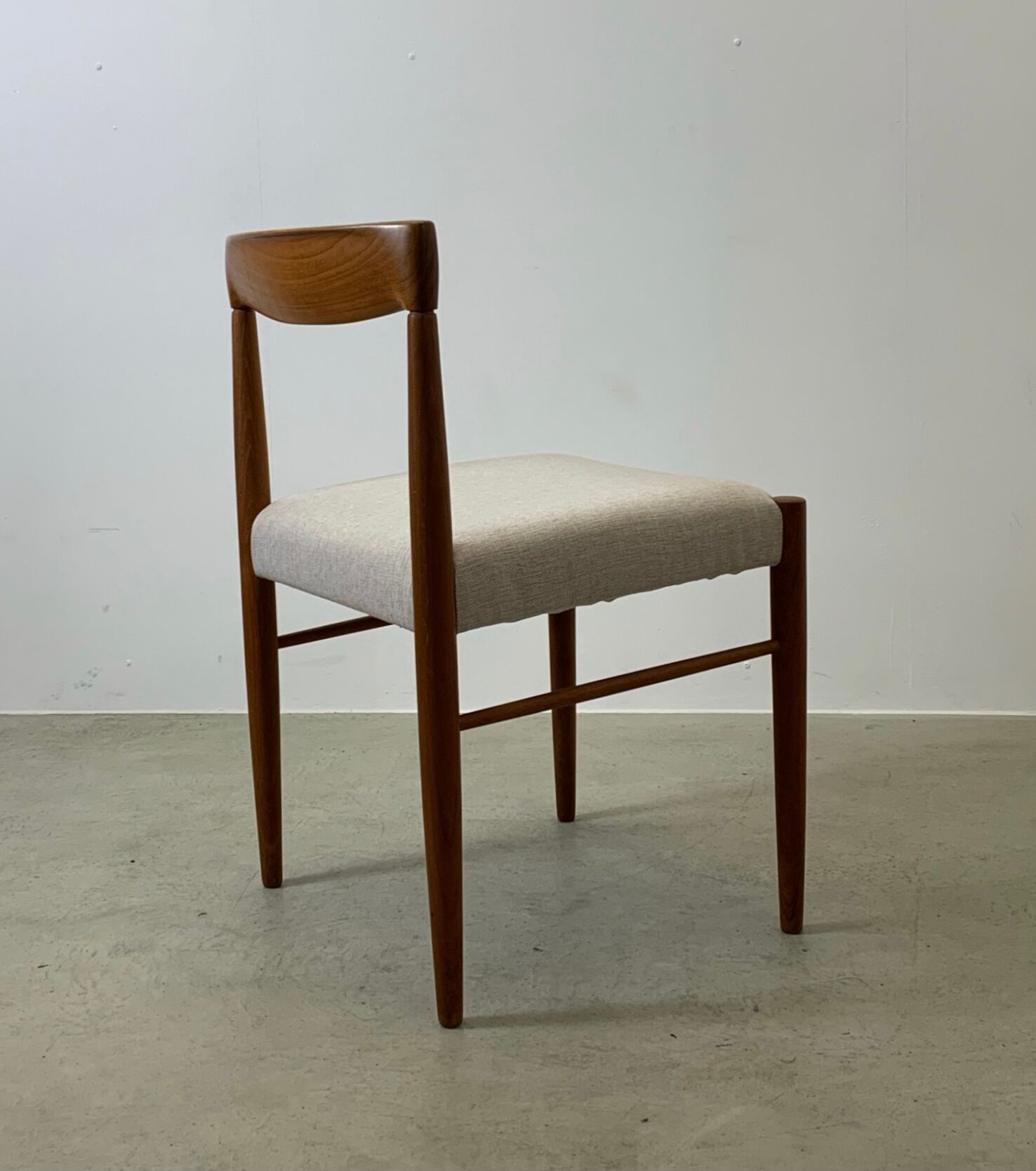 Danish midcentury teak dining chairs by H.W. Klein for Bramin 60s