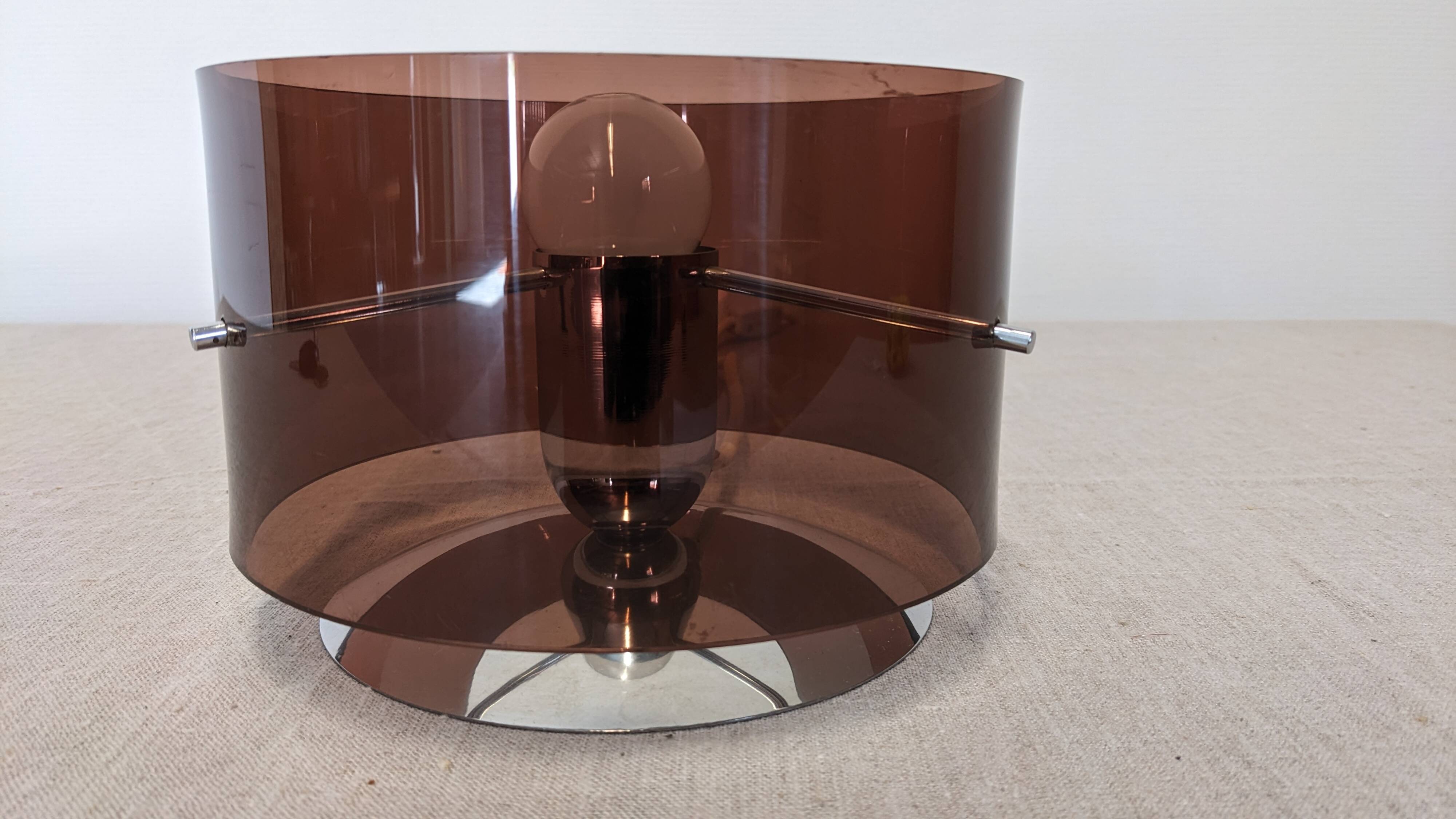 Bedside or ambient lamp by Philippe Rogier for Oxar, France 1970