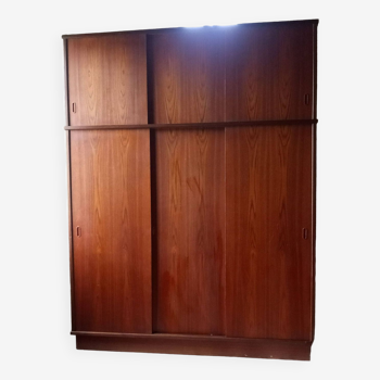 danish wardrobe in teak, 60s