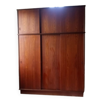 danish wardrobe in teak, 60s