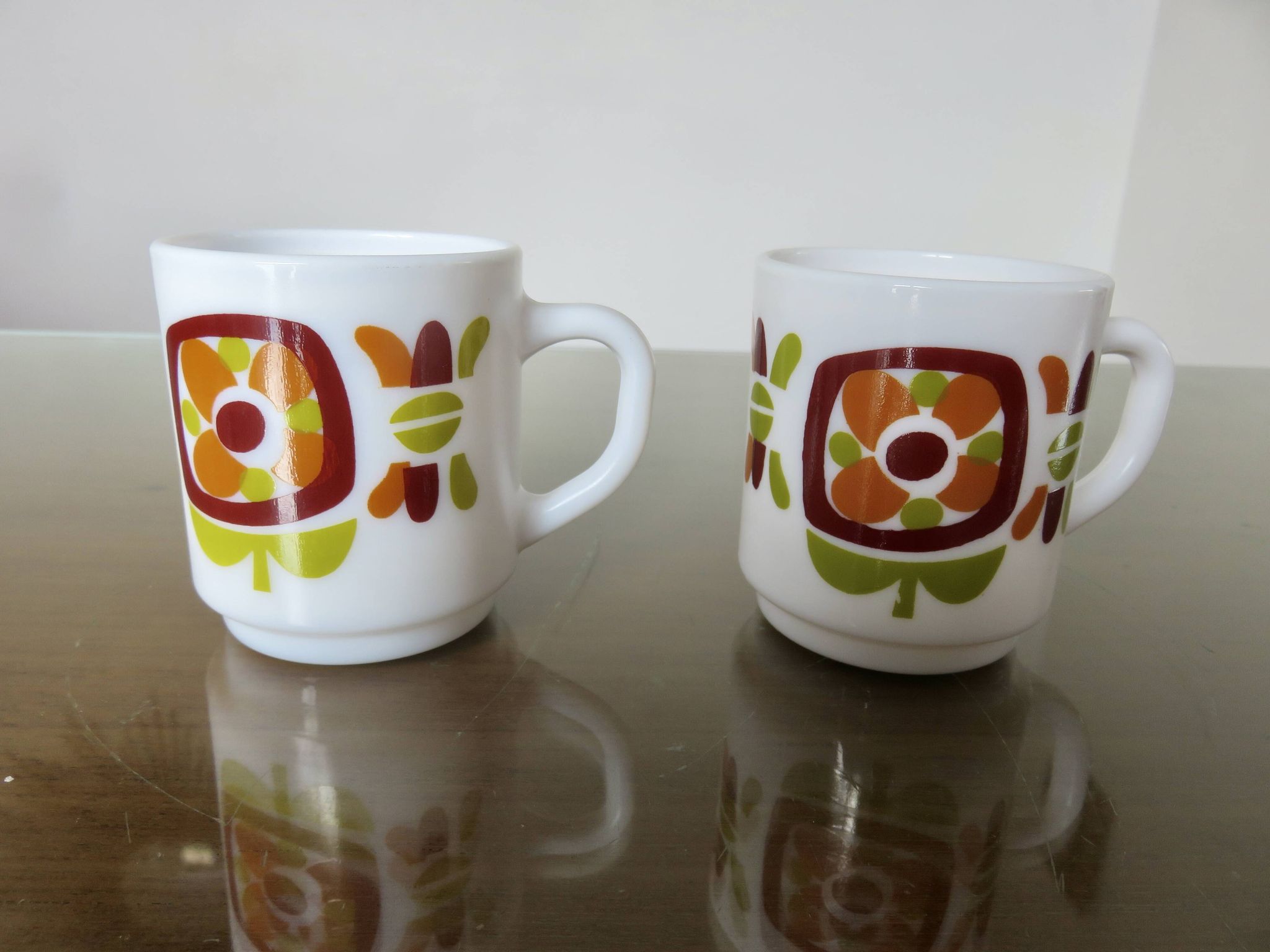 Series of 6 pop mobil coffee cups, Jean Charles Meunier 1970