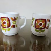 Series of 6 pop mobil coffee cups, Jean Charles Meunier 1970