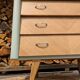 Commode scandinave pieds compas