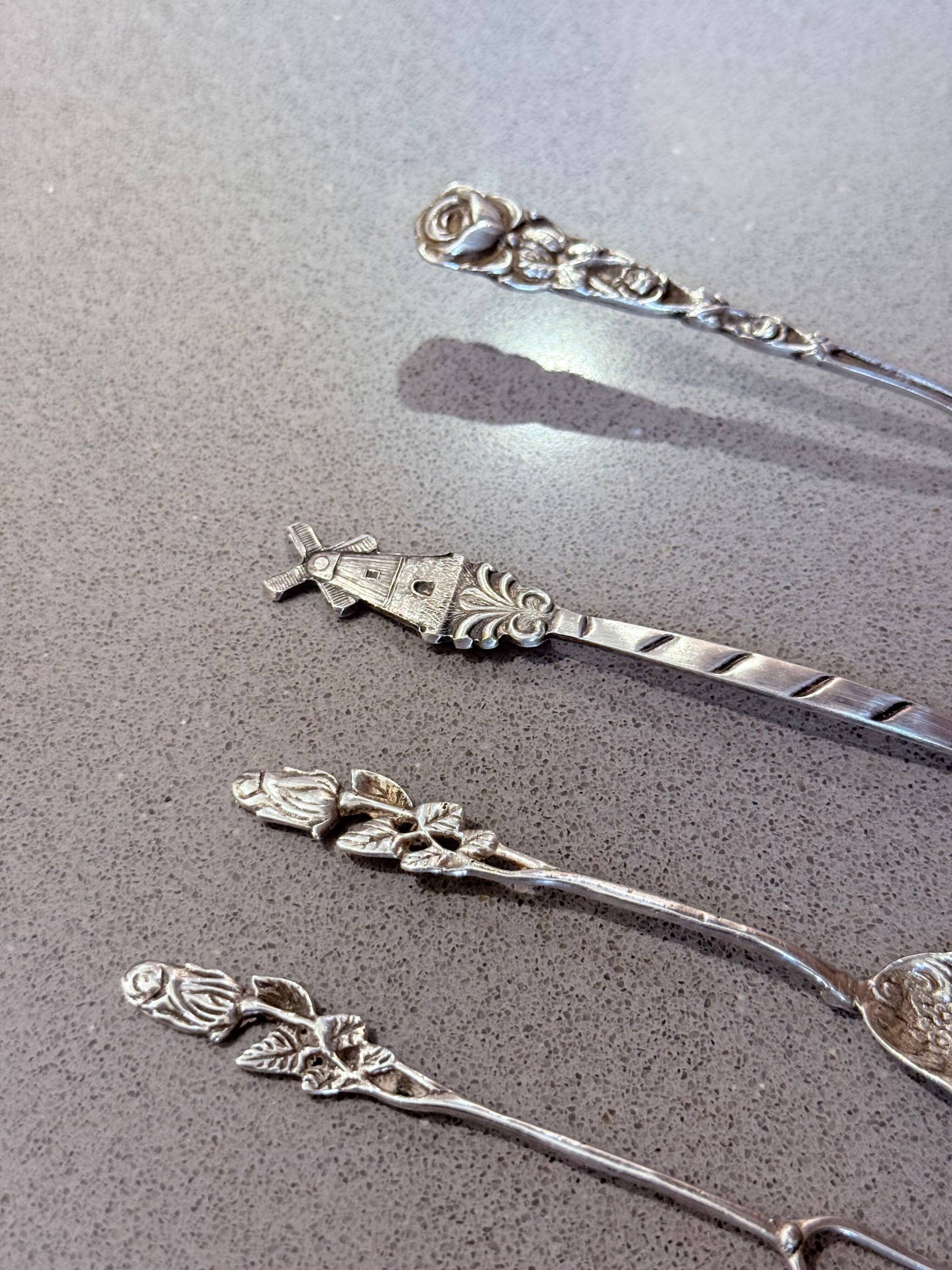 Antique Swedish Sterling Silver Hors d'Oeuvre and Dessert Serving Set, 1949