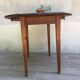 Table ronde à 2 rabats en bois vintage