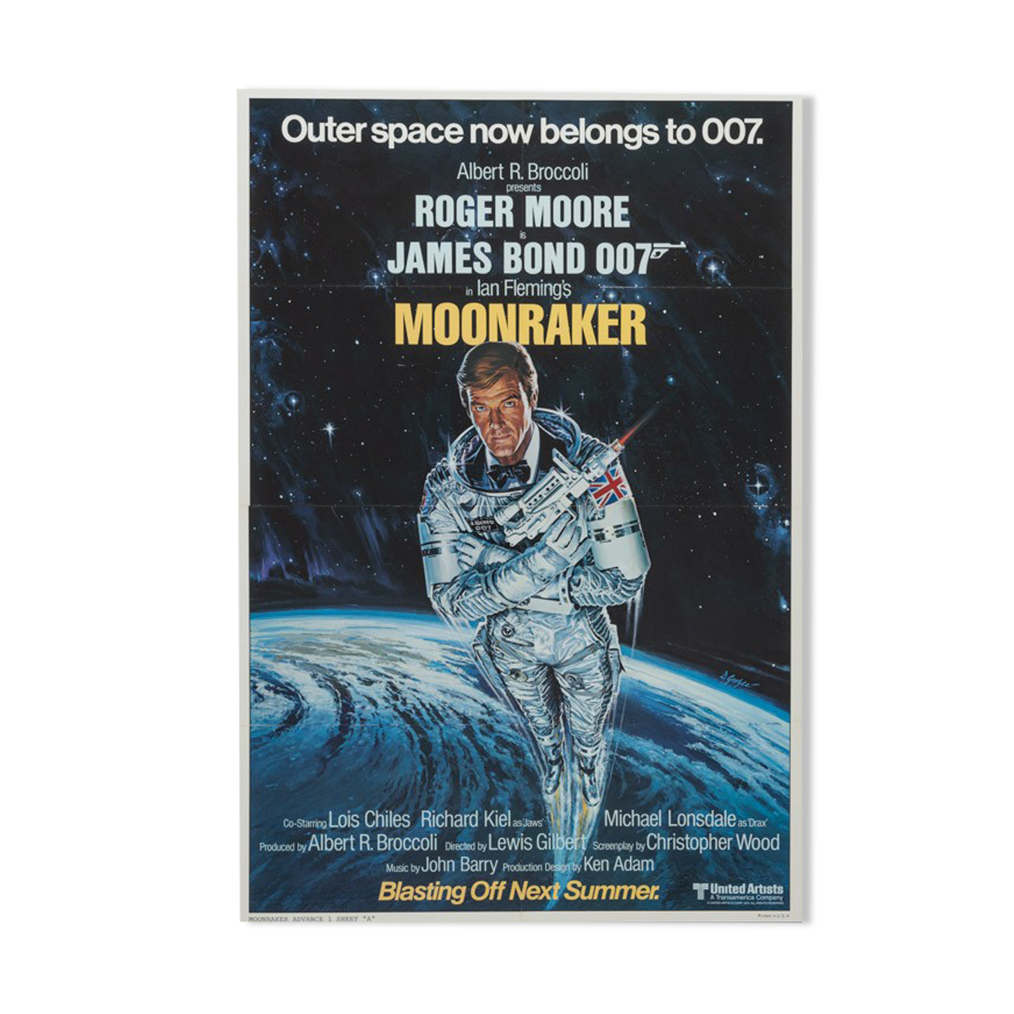 Moonraker, Roger Moore, Poster, 92 x 123 cm