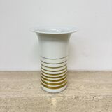 Vintage space age vase Bavaria arzberg Germany golden decor , 1970s