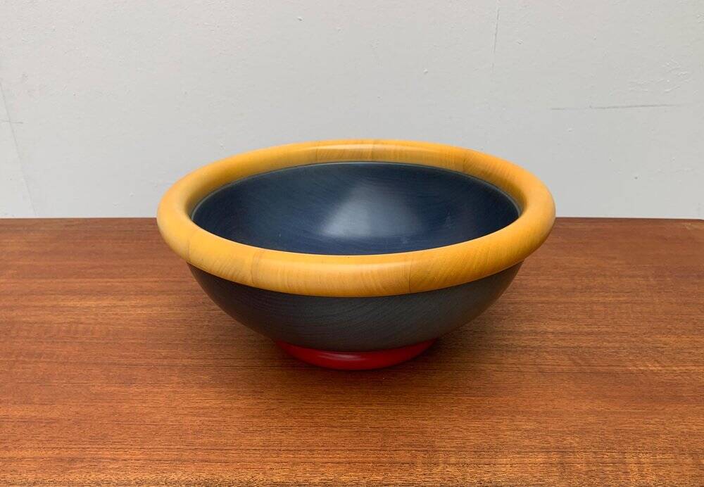 Postmodern Italian Wooden Bowl by Pietro Manzoni