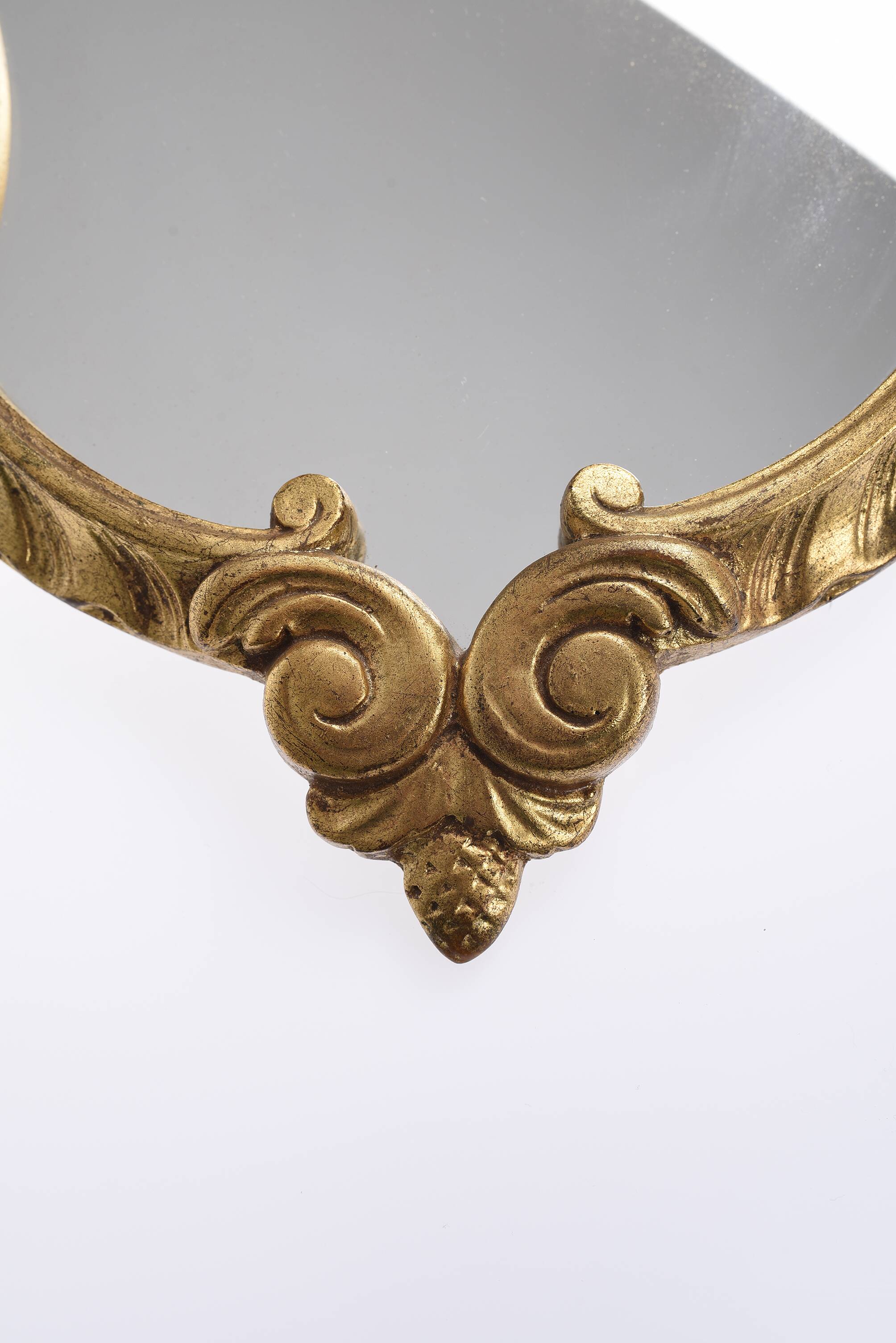 Baroque style gilded wood mirror