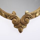 Baroque style gilded wood mirror