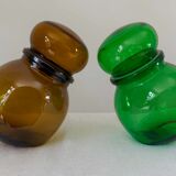 Lot 2 pots vintage inclinable en verrd