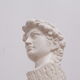 David head in white plaster