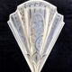 Art deco pressed glass sconce