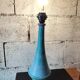 Patinated wooden sculptural lamp – unique piece