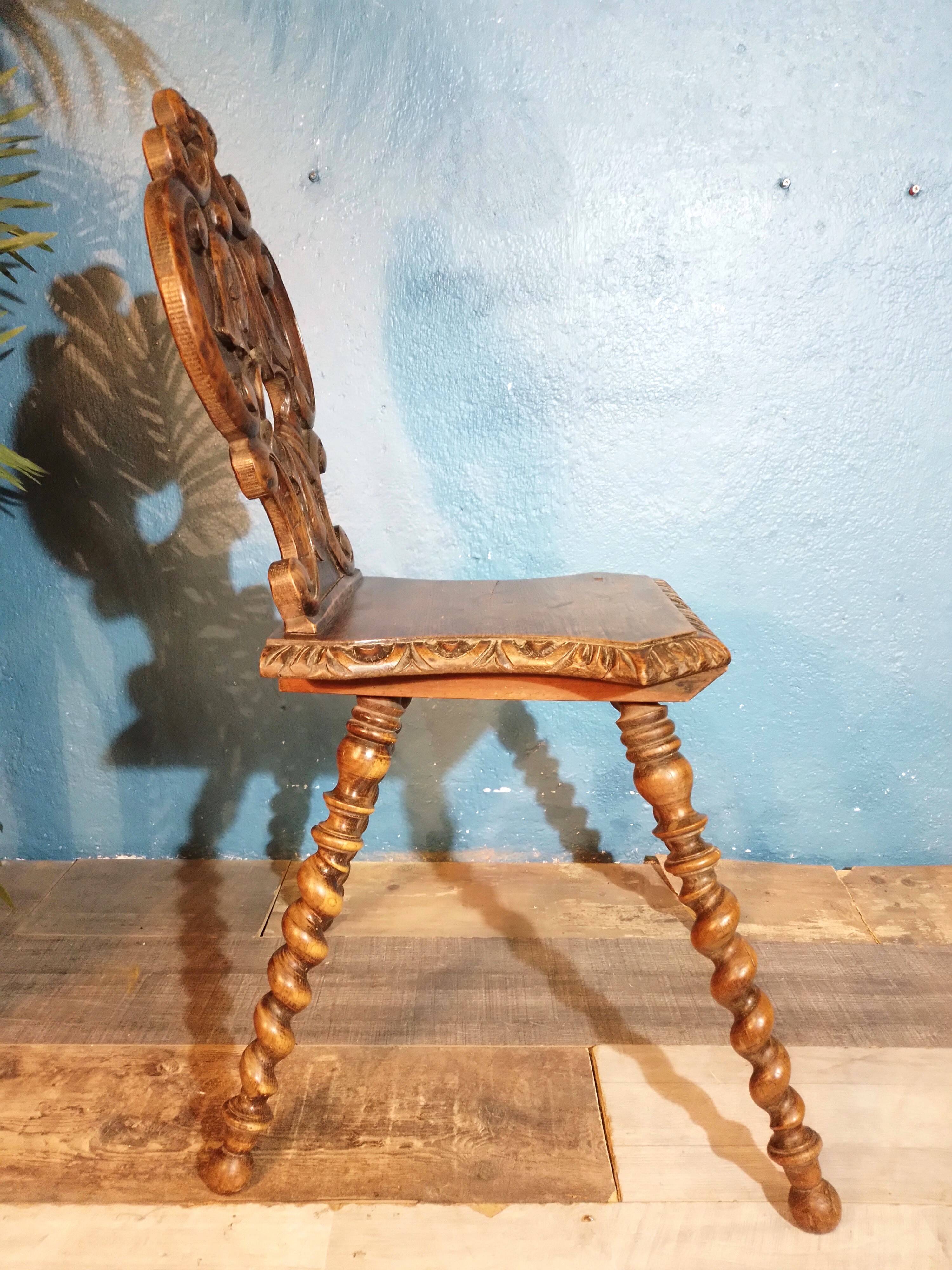 Late 19th century stepladder chair