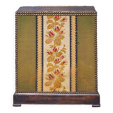 Napoleon III upholstered wooden chest, storage chest, interior decoration