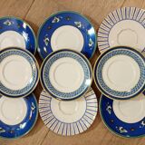 Petites assiettes bleues