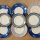 Small blue plates