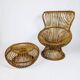 Margherita armchair and its ottoman, by Franco Albini, 1951