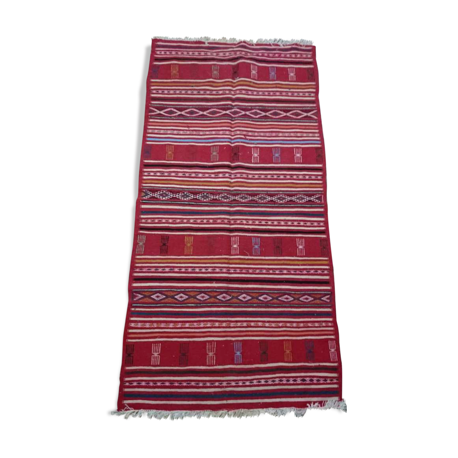 Berber carpet in wool 100x205cm