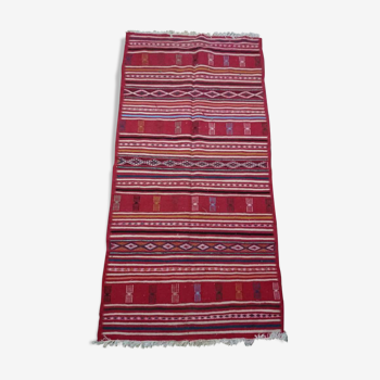 Berber carpet in wool 100x205cm