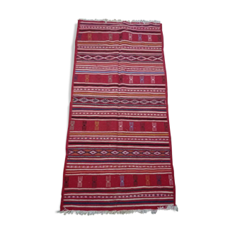 Berber carpet in wool 100x205cm