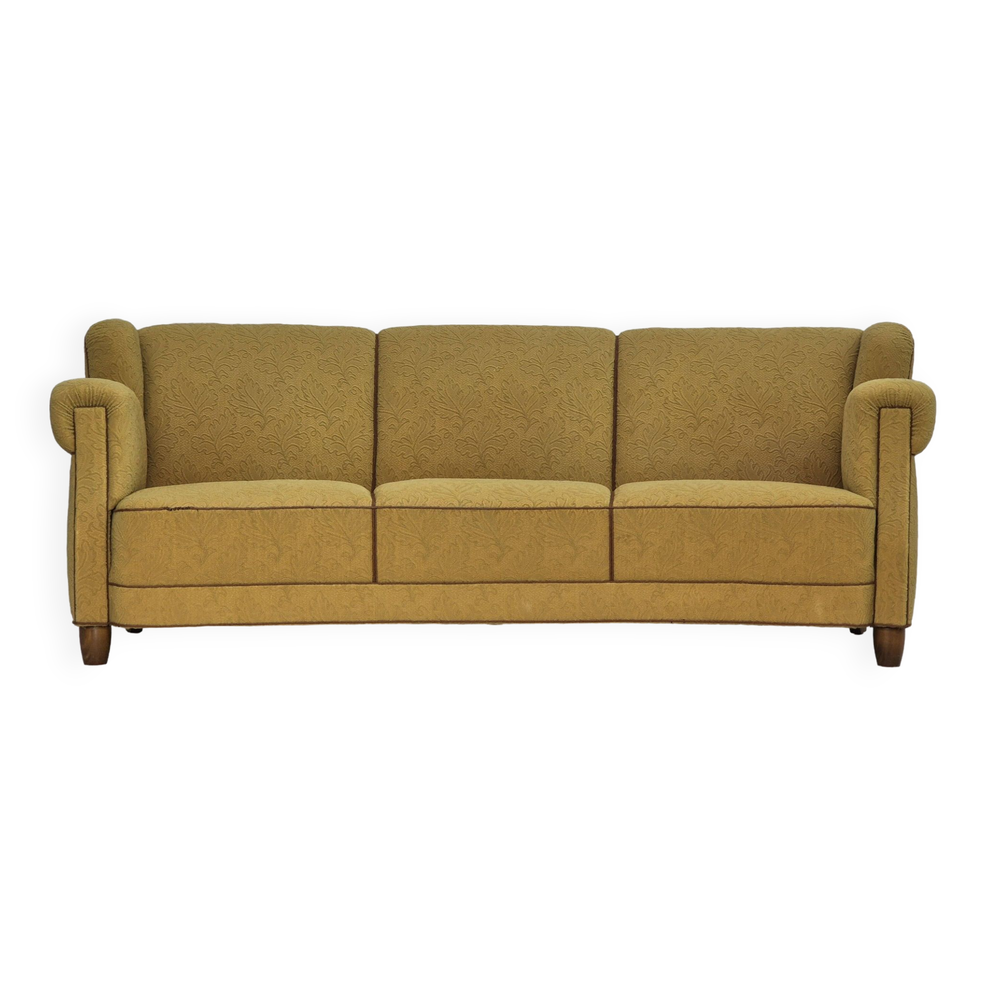 1960s, Danish 3-seater "Banana" sofa by Edmund Jørgensen, original condition.